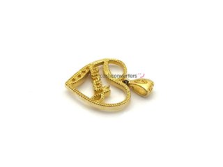 colgante oro 18k con piedra con circonita