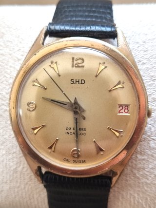S.H.D. Automatic Vintage Suizo 23 Rubis – 34 mm
