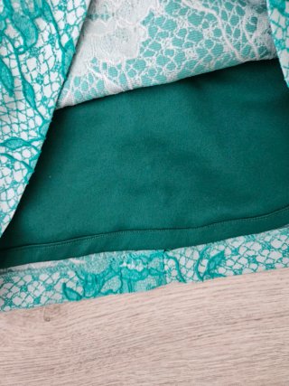 Vestido verde talla S con forro