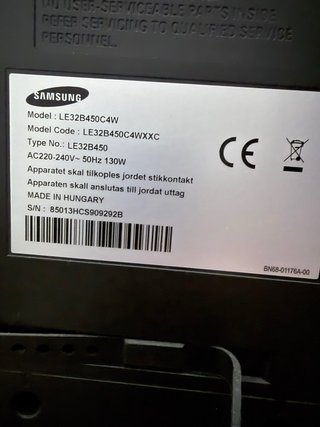 Televisor Samsung 32" Negro