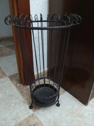 Paragüero metálico negro