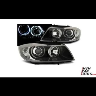 Faros Angel eyes para BMW E90 look Xenon