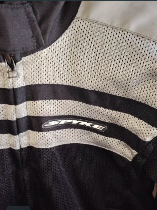 Chaqueta Moto Verano Negra y Blanca