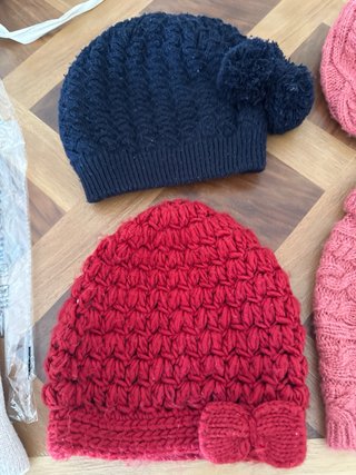 Gorros y bufanda invierno niña