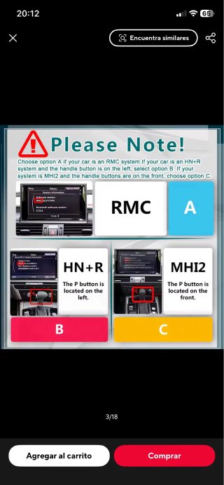 Pantalla Android 12.5” Audi A6 A6L 2017-2018