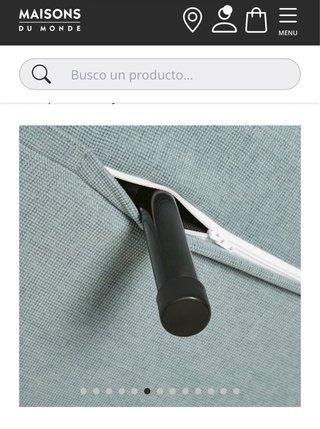 Sofá Cama Maison du Monde verde agua