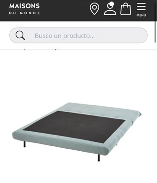 Sofá Cama Maison du Monde verde agua
