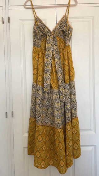 Vestido largo Zara estampado