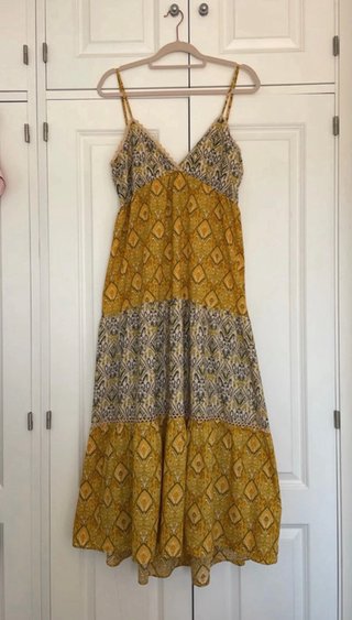 Vestido largo Zara estampado