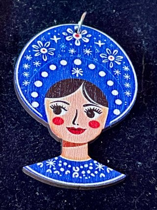 Colgante Muñeca Madera
