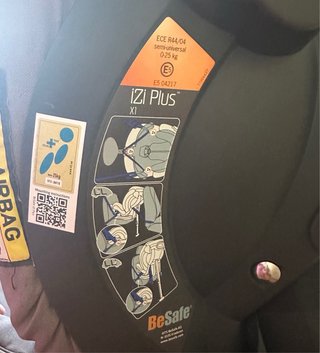 BeSafe iZi Plus X1 a contramarcha