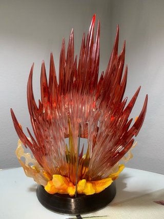 Figura Goku Kaioken 38cm con base