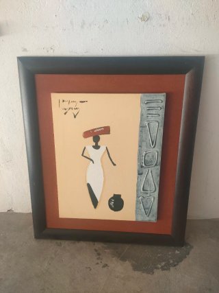Cuadro decorativo mujer africana