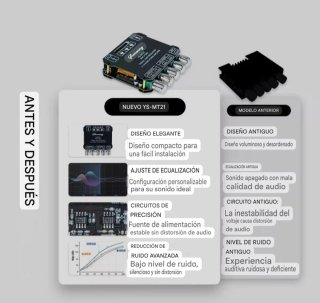 Amplificador de Audio KH-K58 200W 2.1 Canal