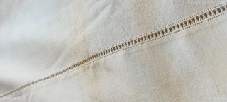 Lenzuolo matrimoniale vintage cotone spesso