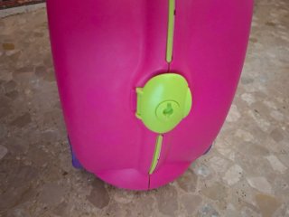 Maleta infantil Trunki rosa y morada