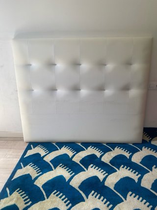 Cabecero 150 cm Piel Sintética Blanco