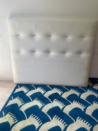 Cabecero 150 cm Piel Sintética Blanco