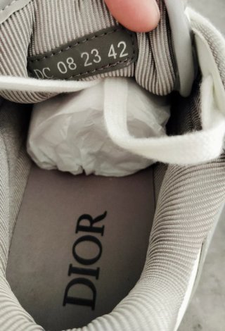 Zapatillas Dior grises y blancas