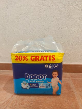 Pañales Dodot Bebé Seco Talla 6 (15-18 kg)