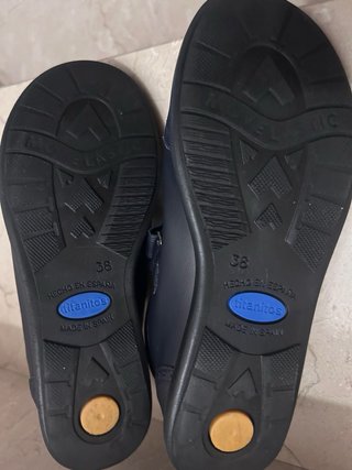 Zapatos colegiales azul marino talla 38