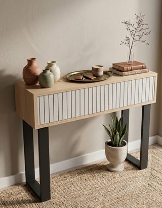 Consola de lujo madera y metal