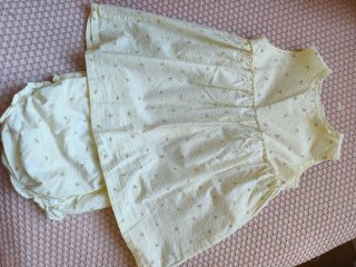 Vestido y braguita niña floral. TALLA 36 MESES