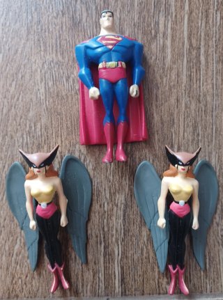 Lote 6 Figuras DC Batman y Liga Justicia Retro