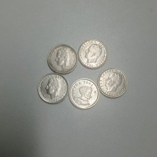 Lote monedas pesetas Juan Carlos I