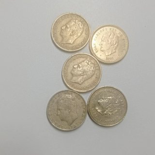 Lote monedas pesetas Juan Carlos I