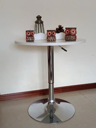 Mesa giratoria 2 alturas metal y madera