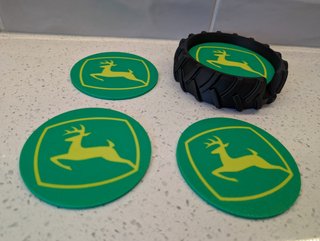 Set Posavasos John Deere