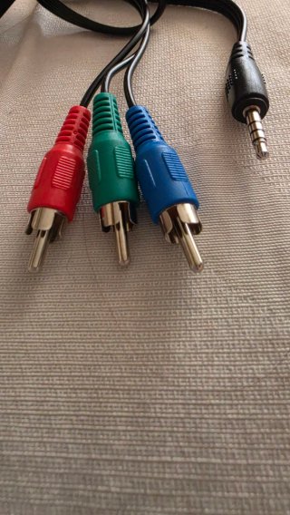 Cable Video Componente RGB RCA 3.5mm