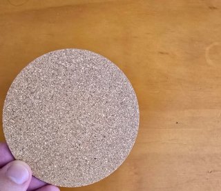 Conjunto de dos posavasos de corcho
