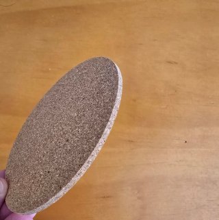 Conjunto de dos posavasos de corcho