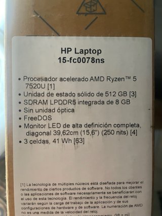 Ordenador portátil HP 15-fc0078ns