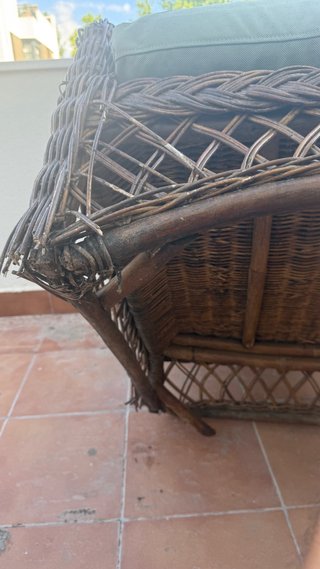 Sofás de jardin de mimbre