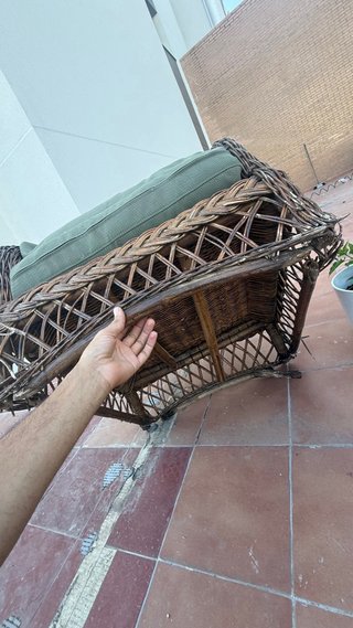 Sofás de jardin de mimbre