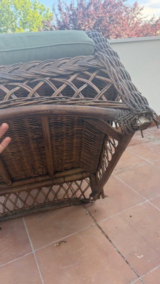 Sofás de jardin de mimbre