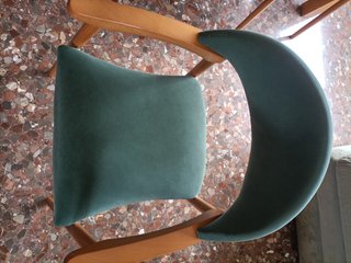 Conjunto mesa y 6 sillas comedor madera