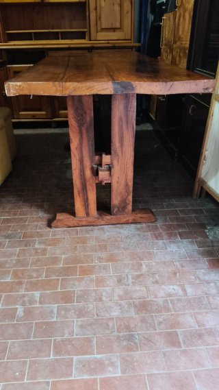 Tavolo Fratino Legno Massello Rustico