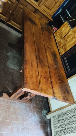 Tavolo Fratino Legno Massello Rustico