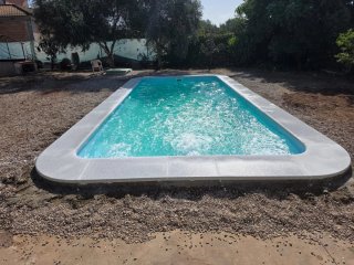Piscina de poliéster blanca