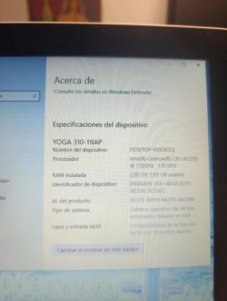 Lenovo Yoga 310 Plata/Blanco 11lAP