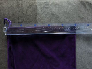 Bolsa de terciopelo morada