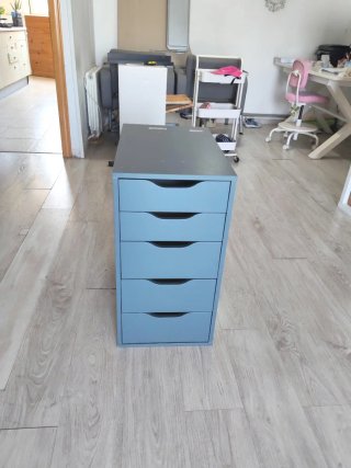 Escritorio LAGKAPTEN Gris + Cajonera ALEX Ikea