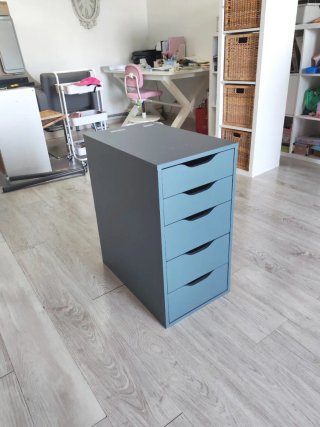 Escritorio LAGKAPTEN Gris + Cajonera ALEX Ikea