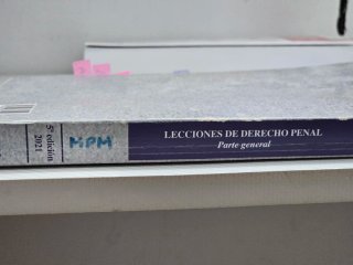 Lecciones de derecho penal Parte general