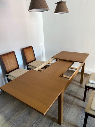 Mesa comedor extensible madera,