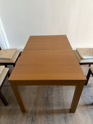 Mesa comedor extensible madera,